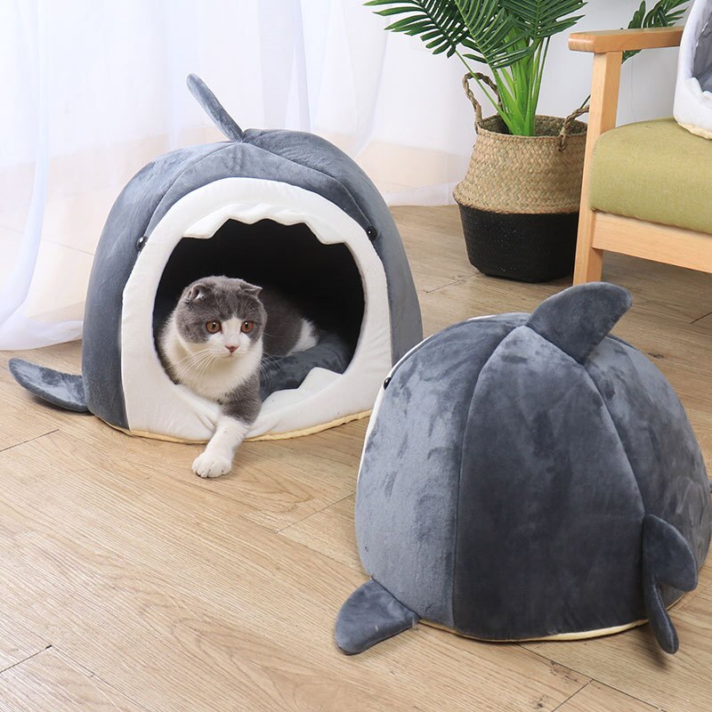 Maison requin pour chat