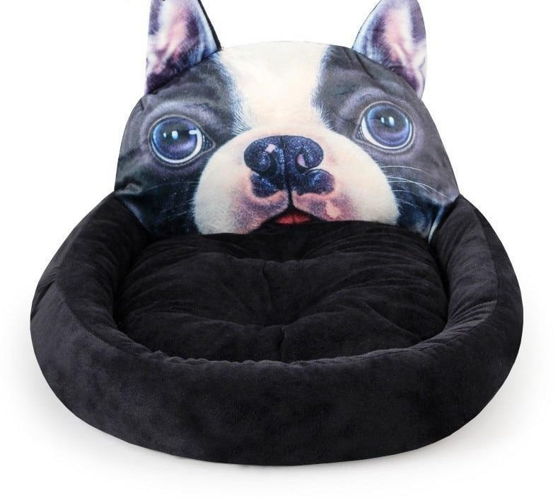 Panier bulldog confortable pour chien