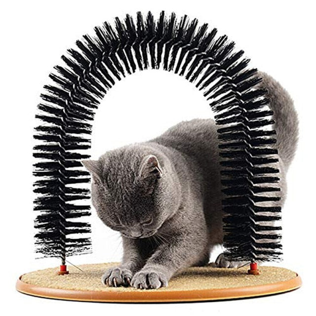 Arche de massage et grattoir pour chat