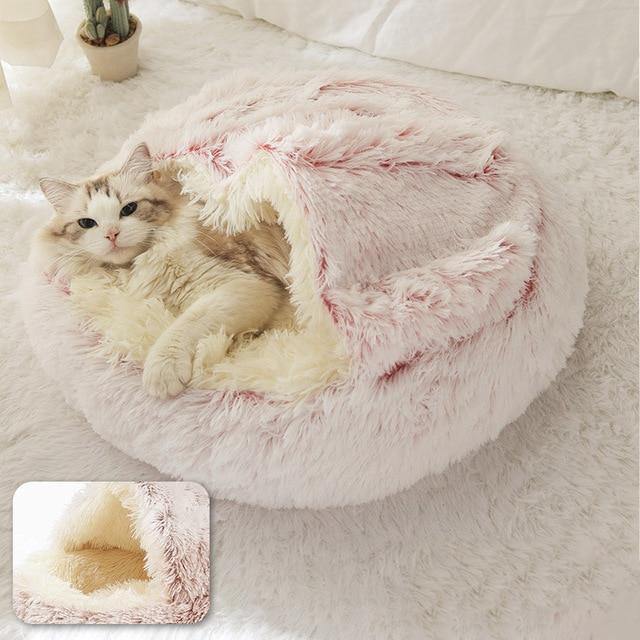 Lits pour chiens pour chats, câlins de beignets de lit pour chats