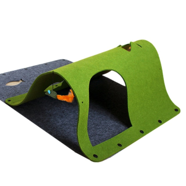 Tunnel pliable interactif pour chat