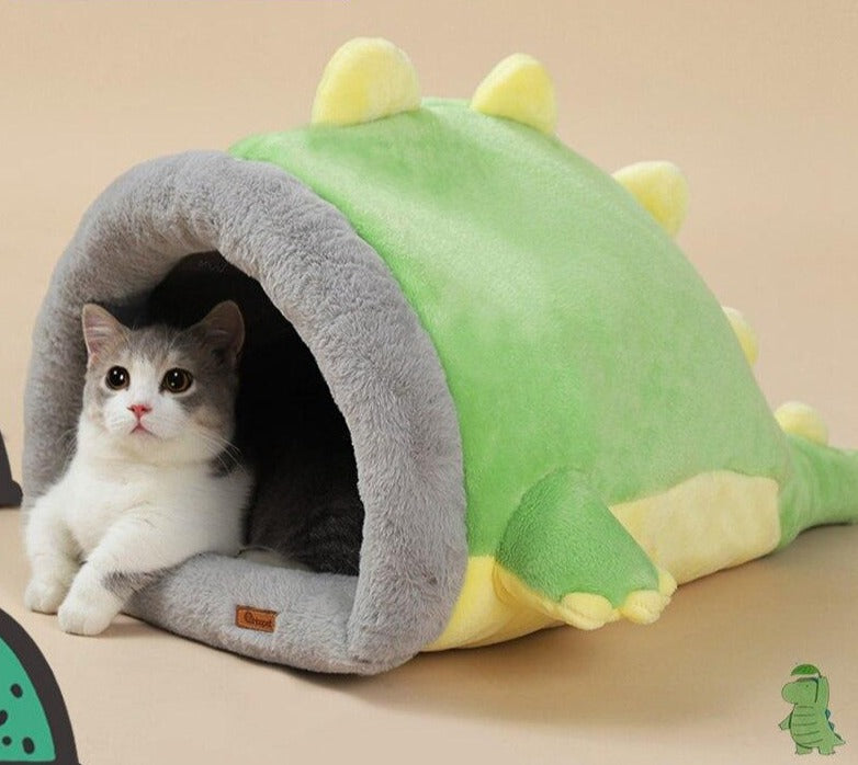 Maison en forme de Dinosaure pour chat